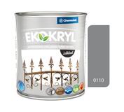 Ekokryl základ 0110 šedý - Základná vodouriediteľná farba na kov 0,6l