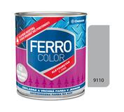 Ferro Color U2066 9110 hliníková Pololesk - základná a vrchná farba na kov 0,75l