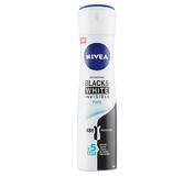 Nivea Black & White Invisible, Pure Sprej Antiperspirant 150ml