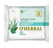 O`Herbal prírodné mydlo s extraktom Aloe Vera a zelenou hlinou 100g