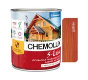 S1025 Chemolux S Extra 0202 gaštan 0,75l - hodvábne lesklá ochranná lazúra na drevo