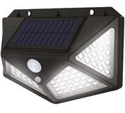 Strend Pro Svietidlo solárne, 13x5x9,5cm SL6250, 100x LED, senzor pohybu, 200 lumenov