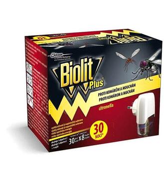 BIOLIT Plus elektrický odparovač proti hmzyu s náplňou 31 ml - chráni až po dobu 30 nocí