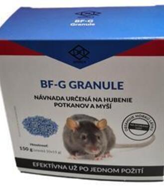 Otrava pre potkany a myši Qirrex BF-G granule 150g