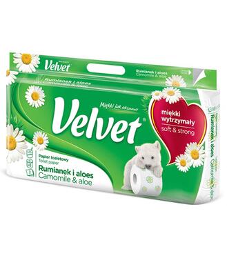Toaletný papier Velvet, Camomile 3-vrstvový 8ks