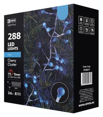 Vianočná reťaz LED288 2,4m IP44 T BLUE