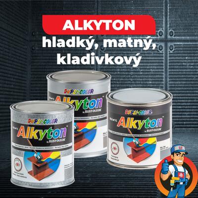 Alkyton - antikorózna farba priamo na hrdzu hladká, matná, kladivková
