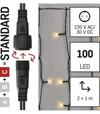 Connect System (C) Standard - záclona 1mx2m/100LED teplá biela, čierny kábel (D1EW01)