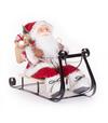 Dekorácia MagicHome Vianoce Santa na sánkach červený 46cm