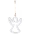Dekorácia MagicHome Vianoce Woodeco Anjel 11x14cm