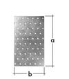 Domax PP1 Dierovaná platňa 80x40x2mm