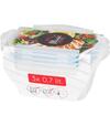 Dóza MagicHome Lunchbox set YH416 obdĺžniková 3ks 700ml 172x115x71mm