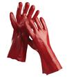 Extol Redstart Rukavice proti kyselinám PVC č.10