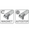 Fortum Meter zvinovací 7,5mx25mm, pogumovaný s magnetom, autostop, nylónová ochrana