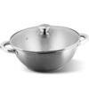 Hrniec Wok MagicHome Chloe, 26 cm, 5 lit., so sklenenou pokrievkou, nerez