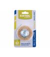 Kartáč okružný so stopkou vlnitý, pomosadzený drôt 0,3mm, 63mm, stopka pr.6mm