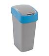 Kôš Curver FLIP BIN 9l, šedostrieborná/modrá, na odpad