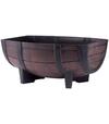 Kvetináč GDA Woodeff 817 teak 41x29x19cm barel