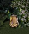 Lampa Solar Garden závesná ratan 12x12x24cm