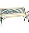 Lavička záhradná GODIVA, 122x54x73cm, drevo/plast