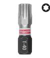 Milwaukee SHOCKWAVE IMPACT DUTY TX40 Šrobovacie bity 25mm, 3ks