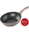 Panvica MagicHome Wok Coffee Brown Line 28cm