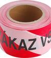 Páska výstražná ZÁKAZ VSTUPU 75mmx250m E červeno-biela