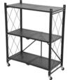 Regál Racks RAW3T, kovový, 3 police, 0870x720x340 mm, prenosný, na kolieskach