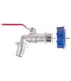 Sada ventil 1 1/4` + plastová redukcia 60 mm + výpust 1` na IBC nádrž
