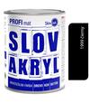 Slovakryl Profi Mat čierny 0199/RAL 9005 0,75kg