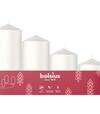 Sviečky Bolsius Pillar Advent Vianoce biele 60/80/100/120x48mm 4ks