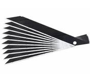 Brity olamovacie 10ks 18x0.5mm čierne 7 segmentov