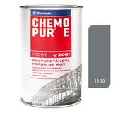 Chemopur E U2081 1100 šedá stredná - Vrchná polyuretánová farba na kov, betón, drevo 0,8l