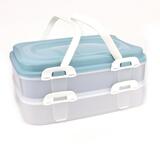 Dóza/box UH piknik 2 poschodová s úchytmi KLC