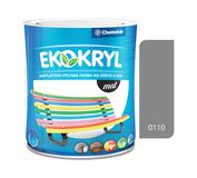 Ekokryl Mat V2045 0110 šedá - vrchná akrylátová farba na drevo a kov 0,6l