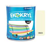 Ekokryl Mat V2045 0603 slonová kosť - vrchná akrylátová farba na drevo a kov 0,6l
