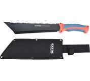 Extol Premium mačeta s pílou a nylónovou rukoväťou, 260/395mm, hrúbka čepele 3,5mm s púzdrom, int.ozn.8877203