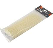 Extol Premium Pásky sťahovacie biele 2.5x100mm 100ks priemer 22mm