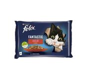 FELIX Fantastic cat Multipack hovädzie&kura želé kapsička 4x85 g