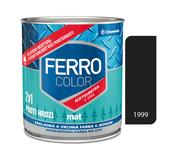 Ferro Color U2066 Mat 1999 čierna - základná a vrchná farba na kov 2,5l