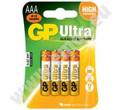GP Ultra LR03 1,5V 6 ks + 2 ks blister AAA alkalická Batéria