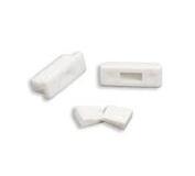 Koncovka textilnej pásky biela 2ks