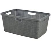 Kôš Curver® JUTE, 46 lit., sivý 39x59x26 cm, na bielizeň, prádlo