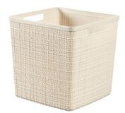 Kôš Curver® JUTE CUBE, 17L, béžový, 28x28x27 cm