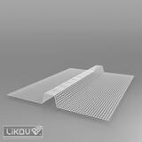 Lišta LBP-U profil bosážny tkaninový priebežný 2m