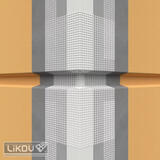 Lišta LBP-U profil vonkajsi bosážny tkaninový priebežný 2m