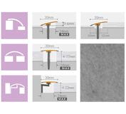 Lišta prechod ARBITON 3V1 CS3 BETON 30 1.86 BM