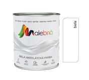 Malebná 0100 biela - Vrchná akrylátová pololesklá farba 2,5l