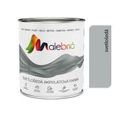 Malebná 0102 svetlošedá - Vrchná akrylátová pololesklá farba 2,5l