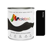 Malebná 0199 čierna - Vrchná akrylátová pololesklá farba 0,7l